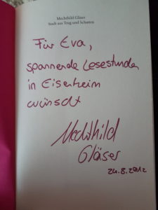 Widmung Mechthild Gläser