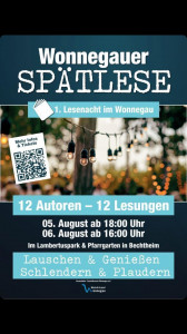 Plakat Wonnegauer Spätlese